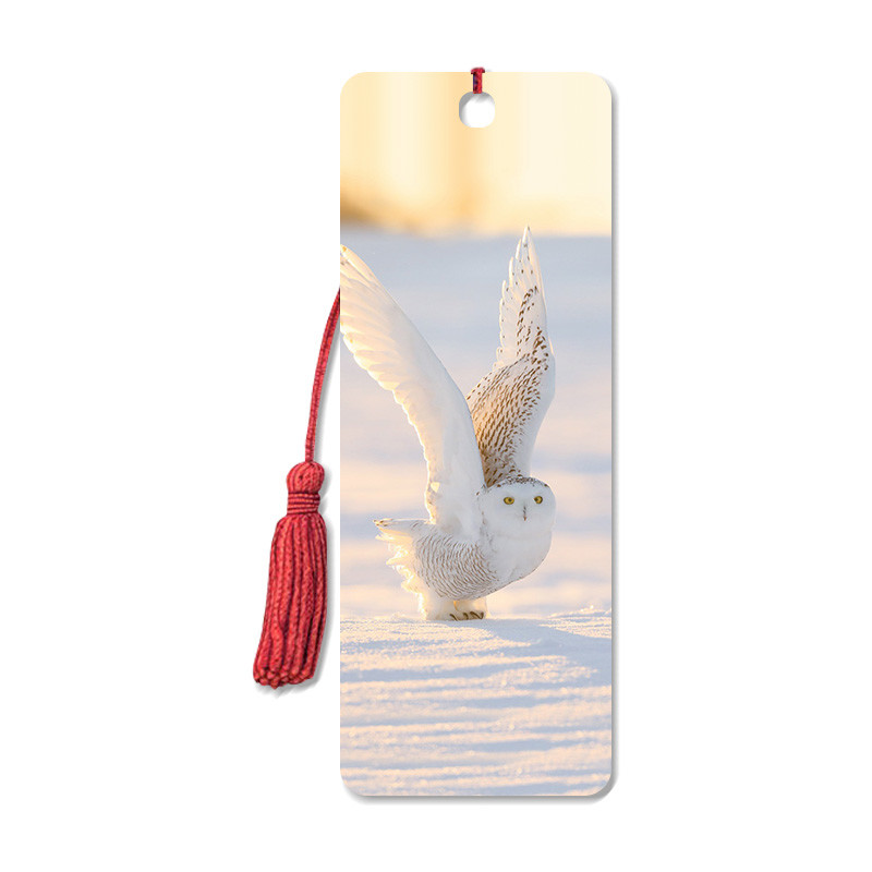 Custom Shape Flipped Animal Plastic 3D Lenticular Bookmark Non Toxic
