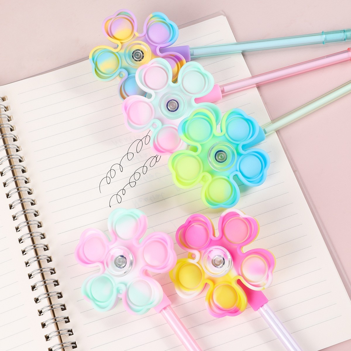Unique Windmill Design Gel Pen 0.5mm Plastic Students Gift Pen