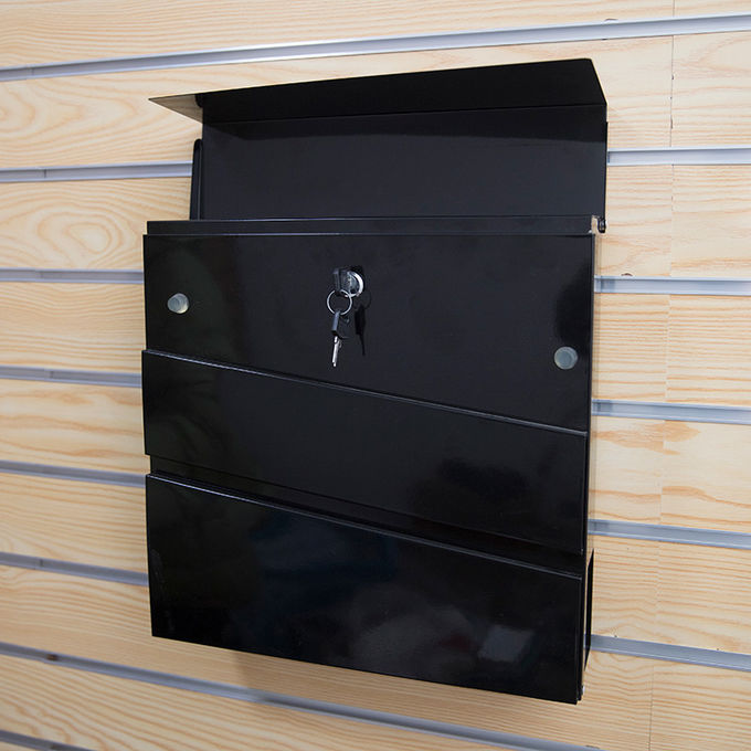 Waterproof Residential Galvanized Metal Mailbox , Outdoor Wall Mounted Post Box