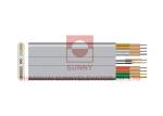 PVC Elevator Electrical Parts Elevator Travel Power Cable TVVBP With Steel