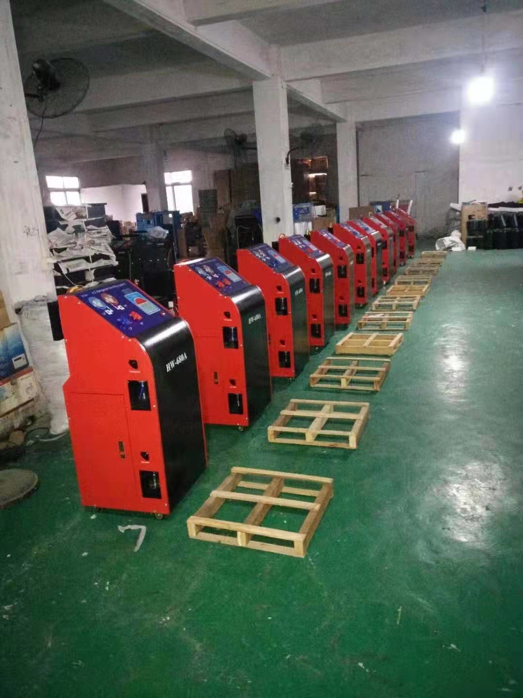 R134a Recharge AC Refrigerant Recovery Machine Fully Auto 3/8HP car ac service station for car