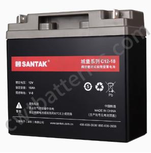 Quality Santak C12-18 Castle Sealed Lead Acid UPS Batteries 12V 18Ah OEM wholesale