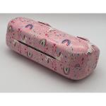 Fashion Oem Logo Metal Glasses Case Portable Custom Girl Cute Pink With Handle