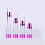 Golden Rolling Sand Shining Aluminum Luxury 120ml Transparent Lotion Bottle