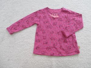 Quality Pink Girl Long Sleeve Shirt Front Placket With Buttons wholesale