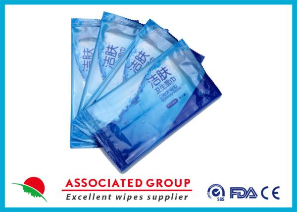 Cheap Individual Piece Wet wipes Restaurant Use Single Sheet Package Disinfected Wet Tissues for sale