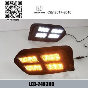 Quality Honda City DRL LED Daytime Running Lights turn light steering lamps car fog lamp wholesale