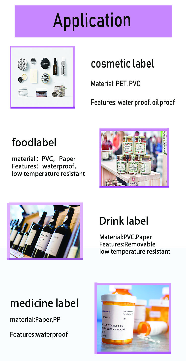 85x11mm Highly Adhesive Barcode printing Custom Shipping Labels