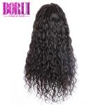 Raw Brazilian Human Hair Lace Front Wigs 180% Curly Wigs Water Wave Lace Front