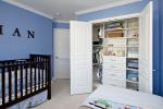 Specific Wardrobe White Wooden Children's Bedroom Wardrobe with Luxury Design