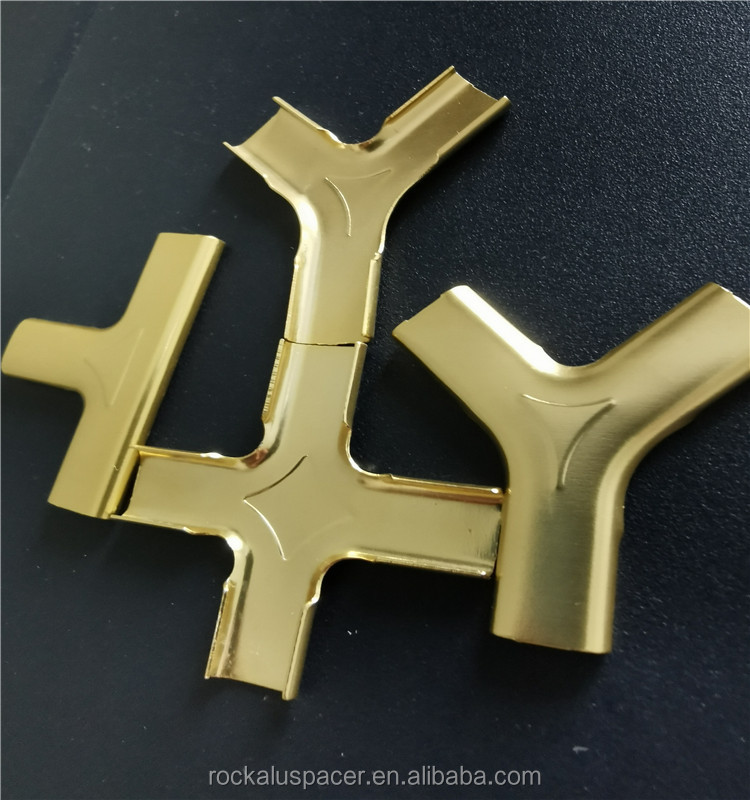 Steel Electroplate Replacement Astragal Bars Decoration For Double Glazing Door Glass