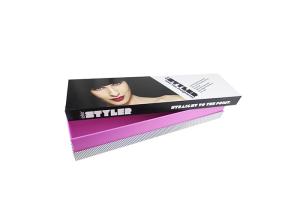 Quality Hair Tool Colorful Paper Box , Eco Friendly Curling Iron Spot Uv Box For Retail wholesale