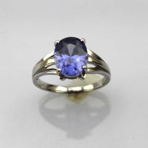 Quality Women Jewelry Oval Purple Cubic Zirconia Sterling Silver Ring (R82) wholesale