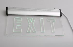 Quality Wall Mounted green 1w LED Emergency Sign Lamp , ￠5 LED Light wholesale
