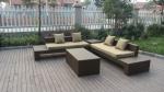 outdoor rattan sofa set