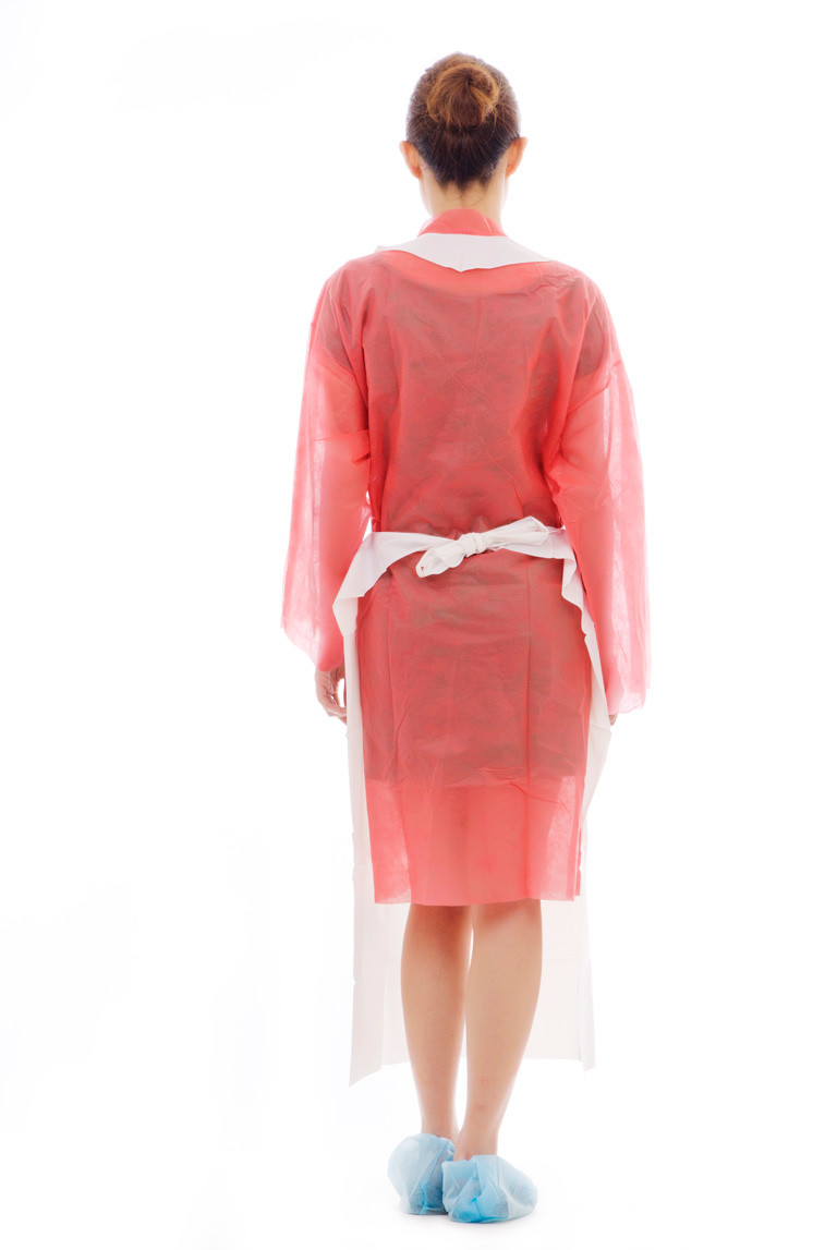 PE Odorless Disposable Isolation Gowns PE Apron Without Sleeves