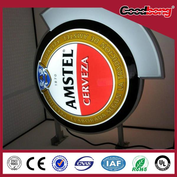 Wall Hanging Light box, Rotating Round Light Box , Vaccum Forming Acrylic light