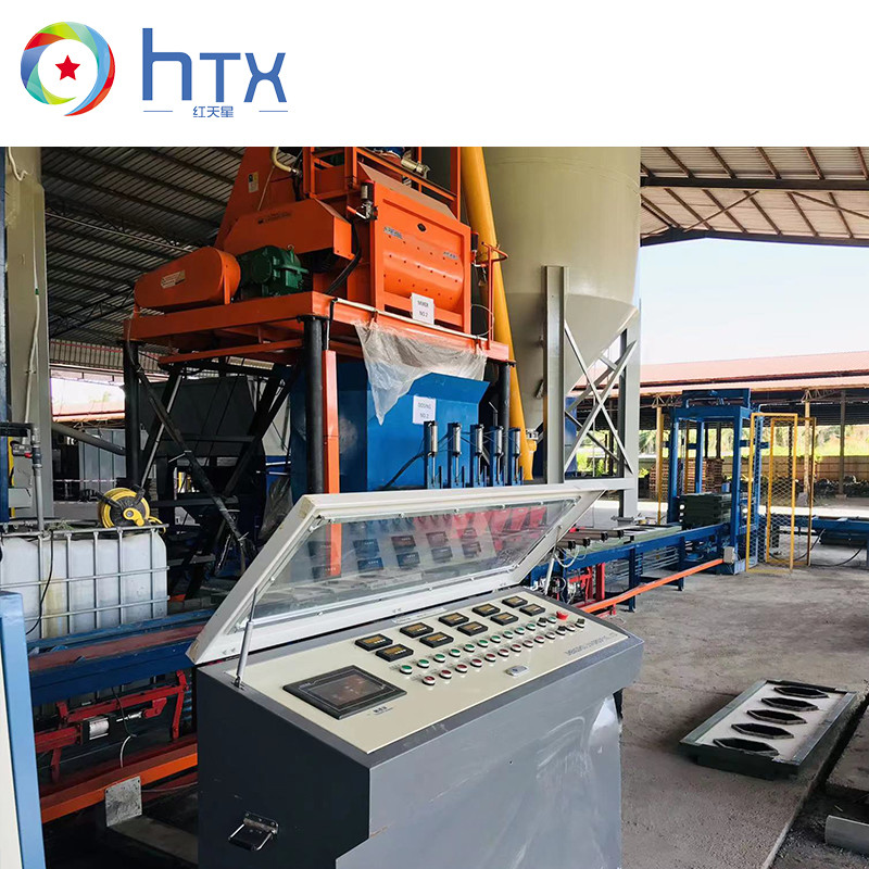 Concrete Wet Cast Mould Turnover Wet Doser Machine Wall Floor Tiles Production Line