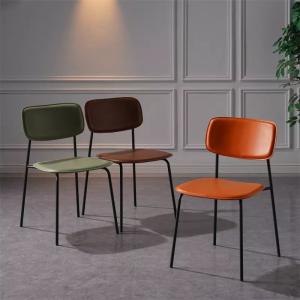 Quality High Resilience Cafe Dining Chair Restaurant Leather Chair Breathable wholesale