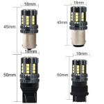 White LED Car Turn Signal Lights Auto 12V 24V 2835 45SMD 1156 1157 T25 3156 3157