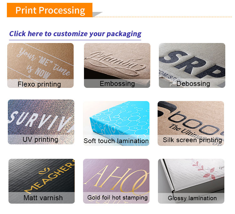 Varnished Personalized Satin Lined Box Packaging Recycled Materials