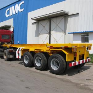 Quality Impact Resistance Tri Axle BPW 20FT CIMC Container Trailer Chassis wholesale