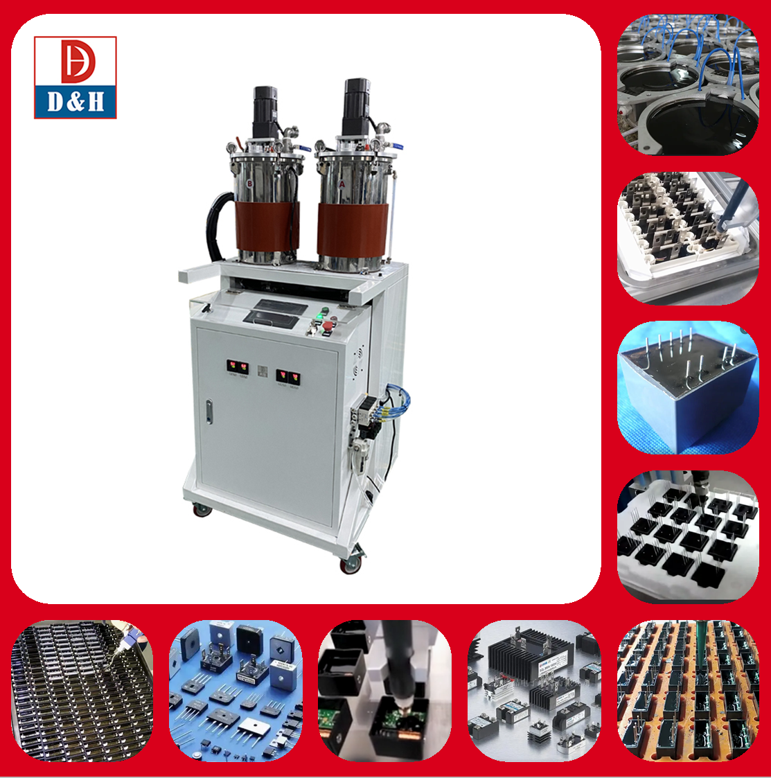 Potting Function Two-Component Machines for Potting Efficiency at Manufacturing Plant