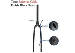 Quality Full Carbon Road Bike Fork 700C Road Bike Gravel Forks Thru Axle 650B wholesale