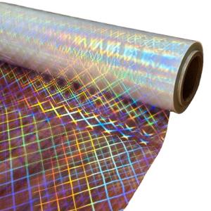 Quality Moisture Proof Small Grid Transparent BOPP Laminating Film Roll For Other Gift Craft wholesale