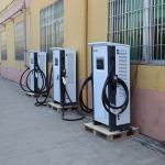Electric Car Charger 60kW Universal Charging Station with Built-in Advertisement