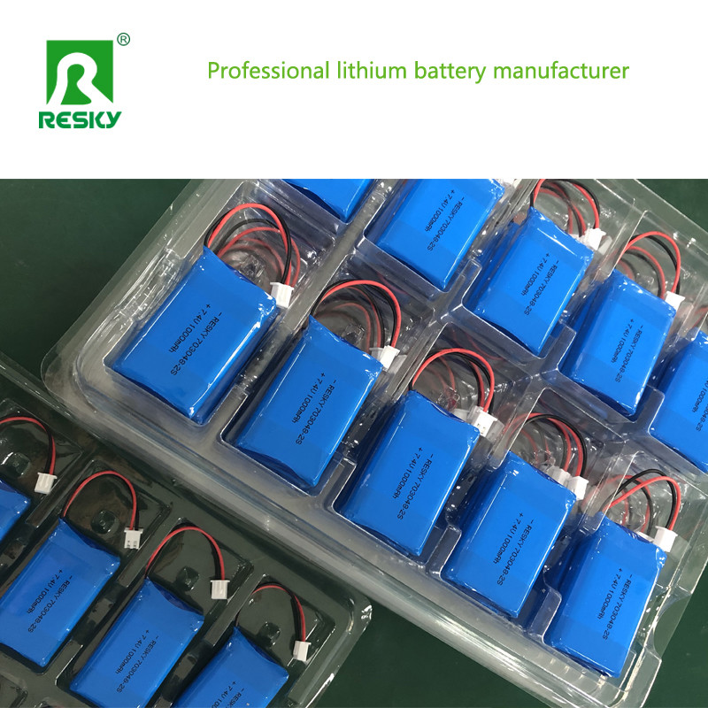 Emergency Light Lithium Polymer Battery Cell 703048-2s 7.4V 1000mAh 7.4wh