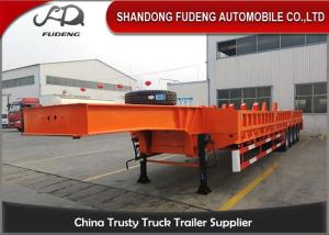 Quality 70Tons Low Bed Semi-Trailer Transport Excavator With Mechanical Ramps For Sale wholesale