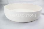Commercial Cylindrical Stone Sink Basin , Unusual Bathroom Sinks Long Lifetime