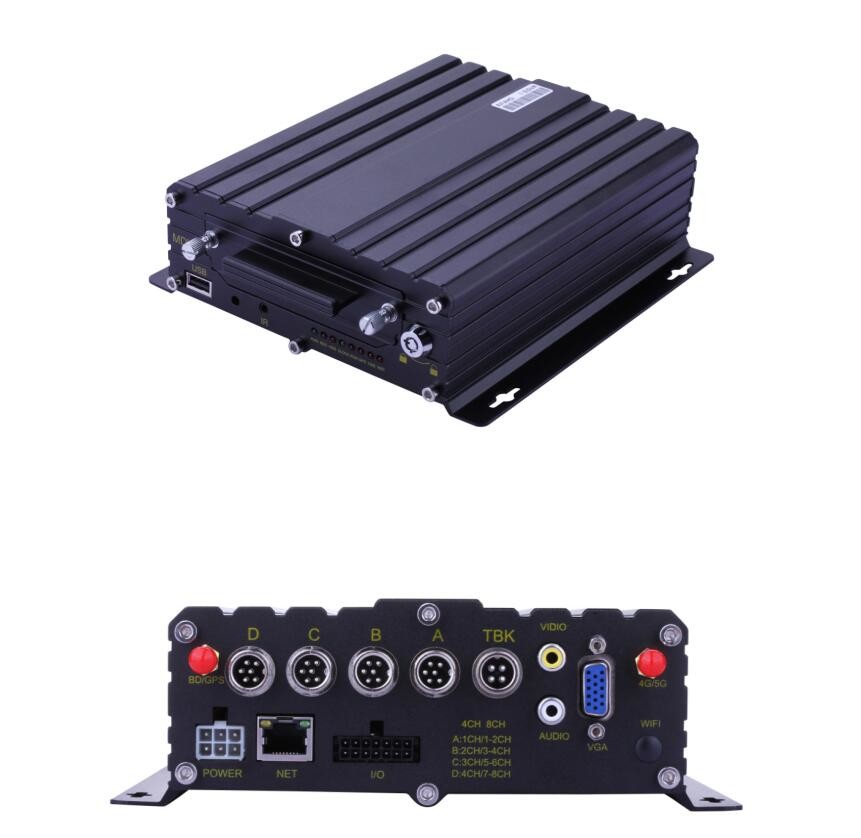 4CH/8CH 1080P H.265 HHD Mobile DVR AI Driving Recorder Video Recorder