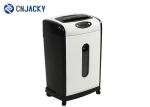 Cross Cut Plastic Card Shredder Machine , 15 Sheet Home Office Paper Shredder
