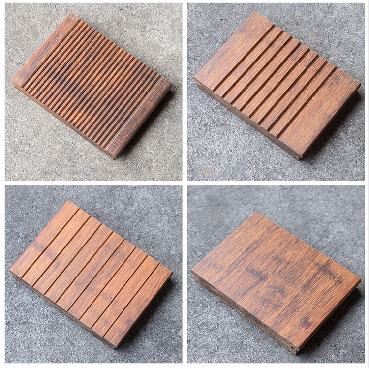 Durable Hardwood Bamboo Deck Tiles Corrosion Resistance For Outdoor Gazebo