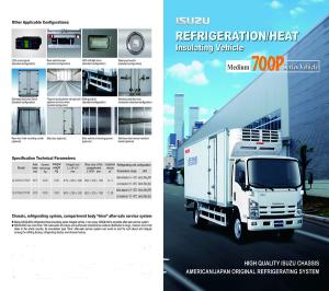 Quality Heat Insulating Truck Isuzu Refrigerated Truck , Isuzu 700p Vehicle wholesale