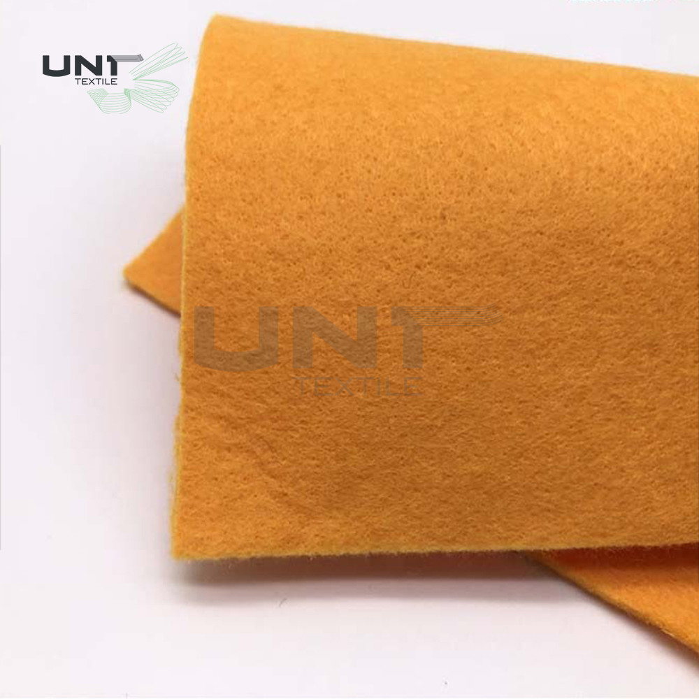 3mm Thick Yellow Color Polyester Needle Punch Nonwoven Sound Insulation