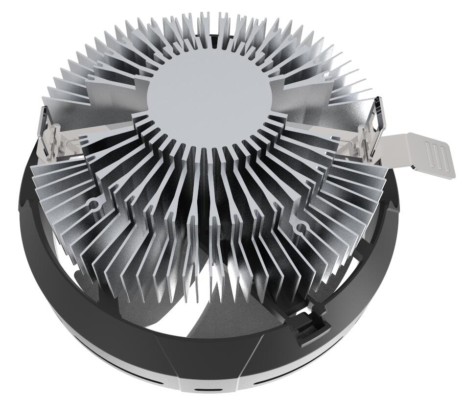 Aluminum PC Case Heatsink CPU Air 20dBA Low Noise Cooler Fan 58CFM Multicolor Light