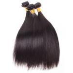 Mixed Length 100% Human Hair Bundles , Peruvian Virgin Hair Straight No Tangle