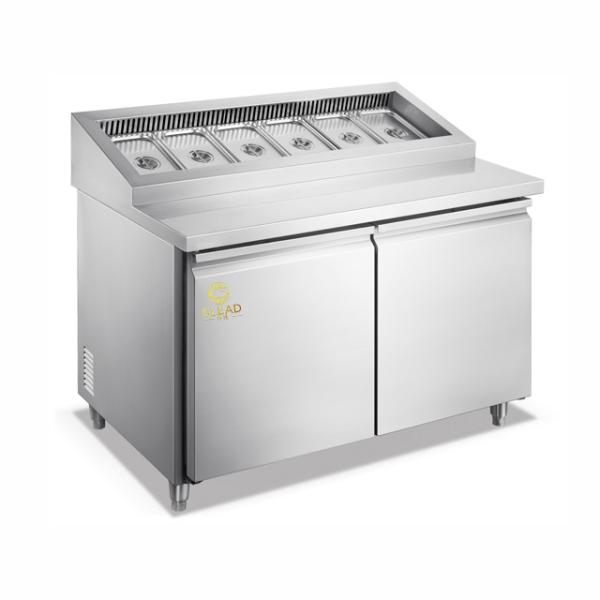 Air Cooling Pizza cabinets/Salad cabinets 390W Power 270-410L Volume 5~-18℃