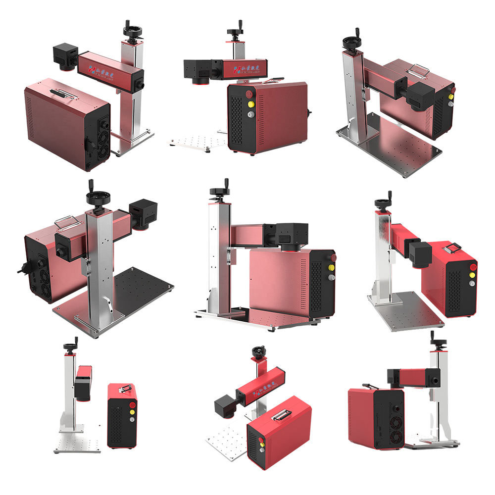 Mopa Laser 50W 60W 100W Fiber Color Marking Engraving Machine on Metal Gantry Type Configuration Advanced Technology