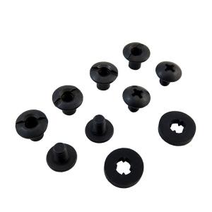 Quality 6.35mm 9.5mm Length Black Oxide Male Female Chicago Screw for Kydex Leather Holster wholesale