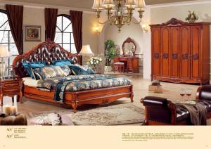 Quality Wooden Sofa Frame Antique Classic Wood Carving Bed wholesale
