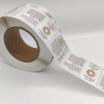 Clear BOPP Waterproof Cosmetic Labels Transparent Metallic Foil Stamping