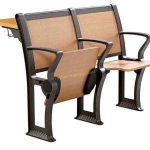 Quality Iron And Wood University School Desk And Chair Size 1085 * 870 * 870 mm wholesale