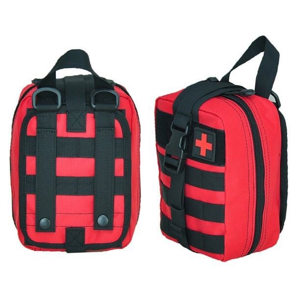 Military First Aid Pouch Bag, Military Chest Shoulder Backpack, Outdoor Emergency Survival Kit Quick Release Design