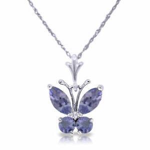 Quality Solitaire Pendant Angara Natural Tanzanite Necklace For Women Girls 14K wholesale