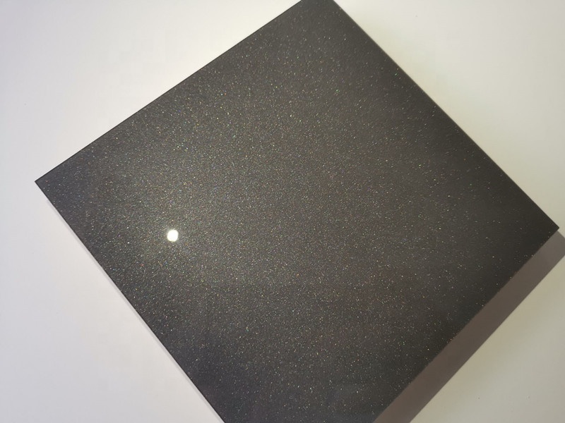 19mm High gloss acrylic mdf board for sparkle silver cabinet