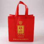 Deep Red Small Non Woven Bags / Summer Custom Printed Non Woven Bags